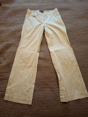Classic Beige Wide-Leg Chino Pants